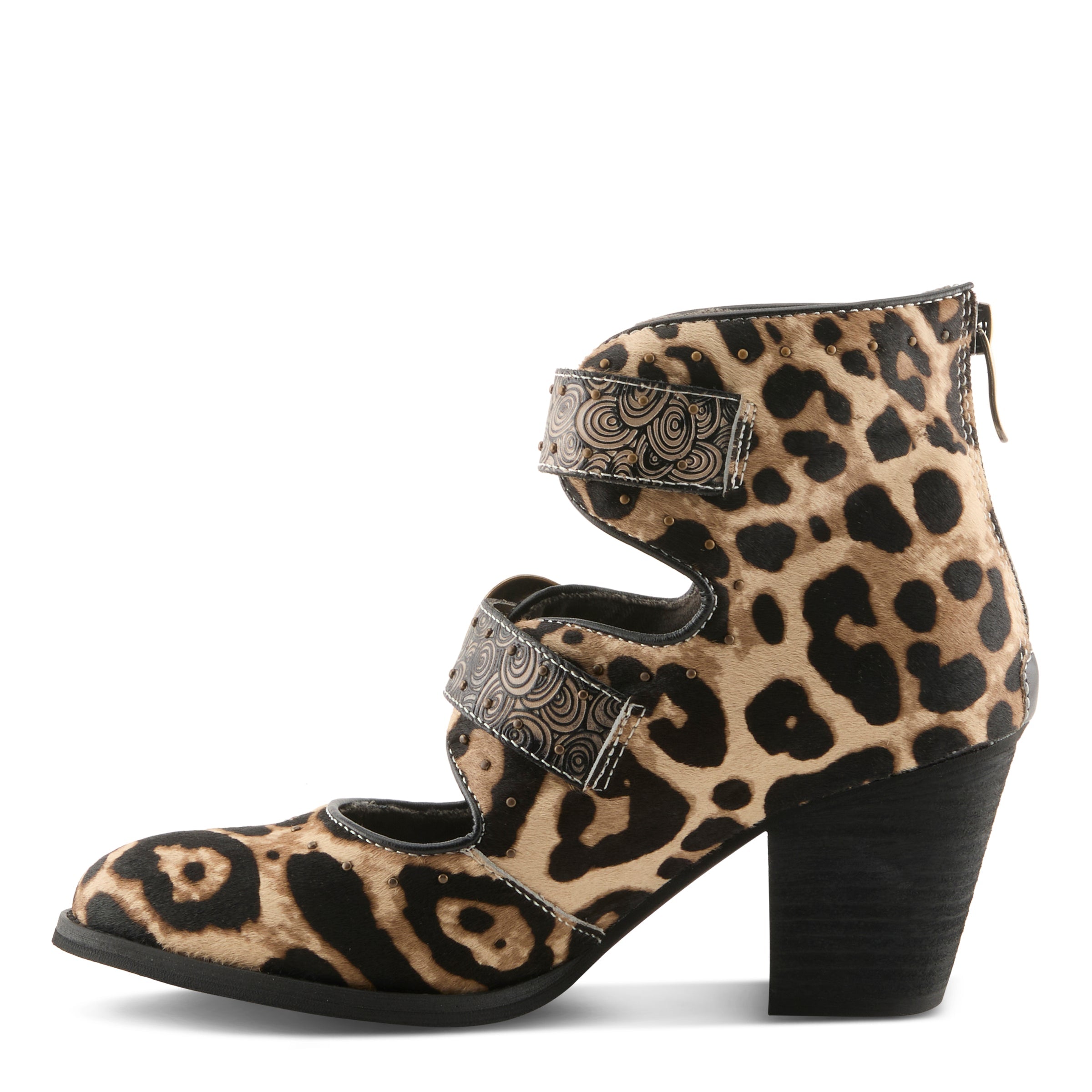 L'Artiste Black Notched-Leo Boots