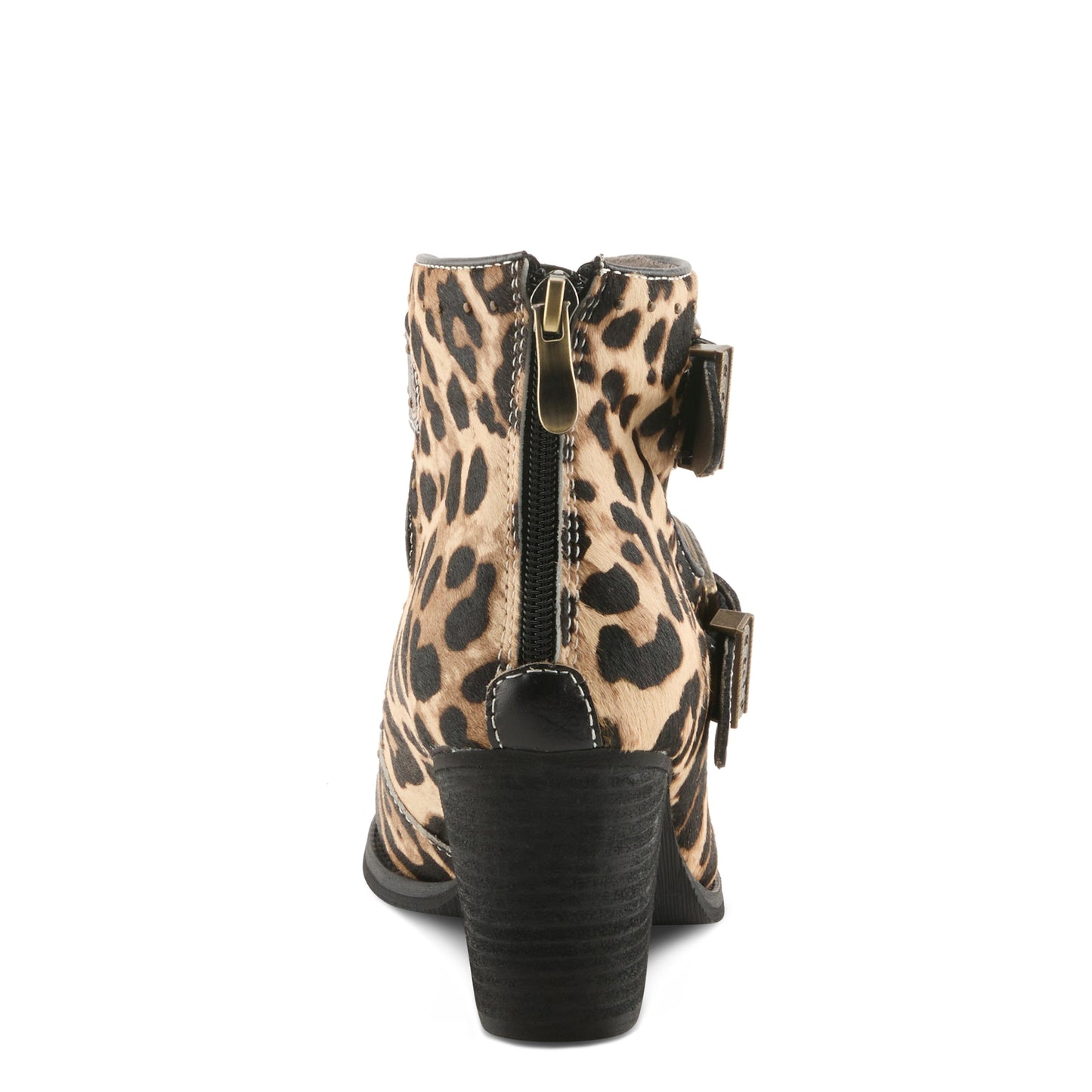 L'Artiste Black Notched-Leo Boots