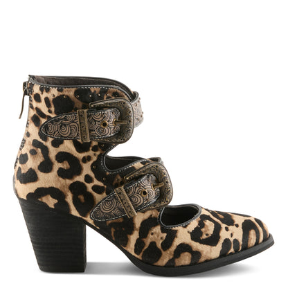 L'Artiste Black Notched-Leo Boots