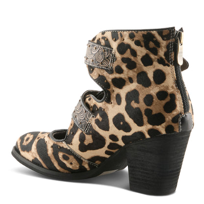 L'Artiste Black Notched-Leo Boots