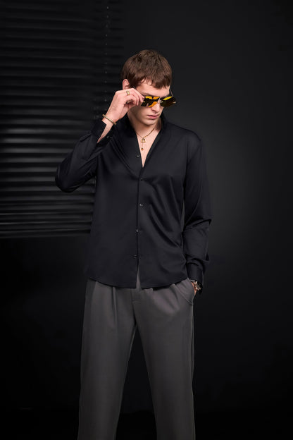 Noir Essence L/S SHIRT BLACK