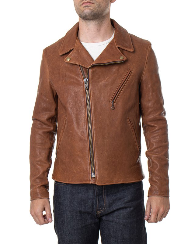 Schott P213 Men's Raven Lambskin Perfecto Jacket - Mustang – Dudes