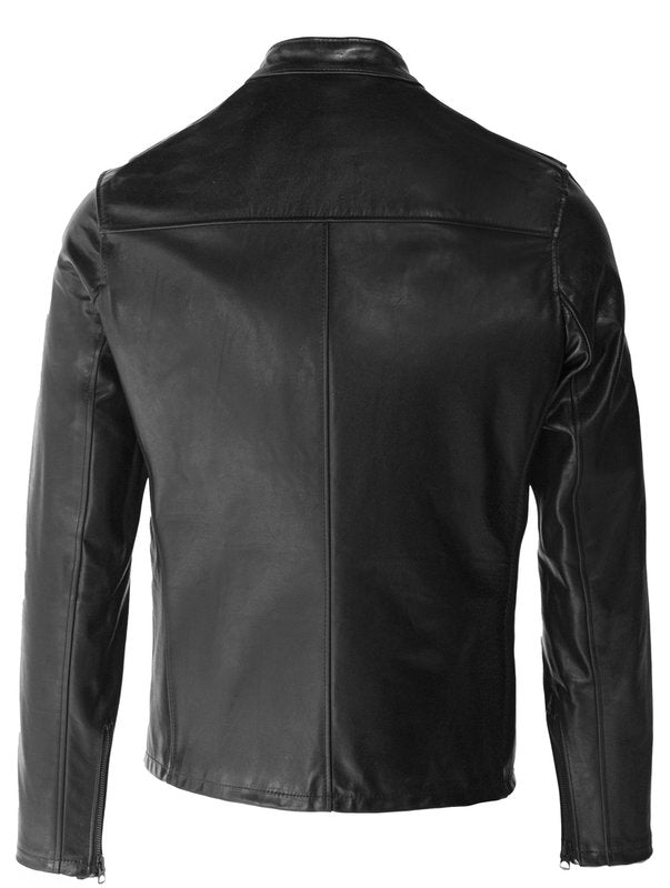 Schott P571 Mission Men's Leather Jacket - Black - Dudes Boutique