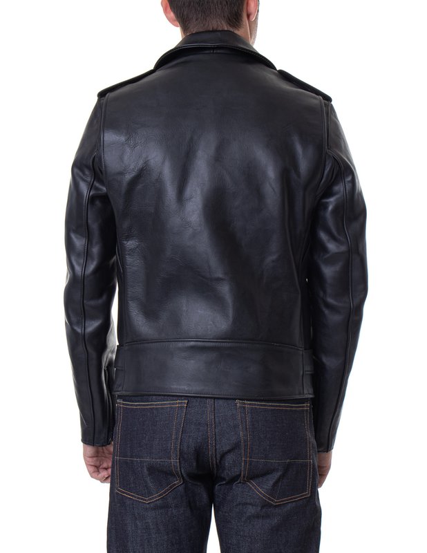 Schott P613S Men's Perfecto Steerhide Motorcycle Jacket - Black - Dudes Boutique