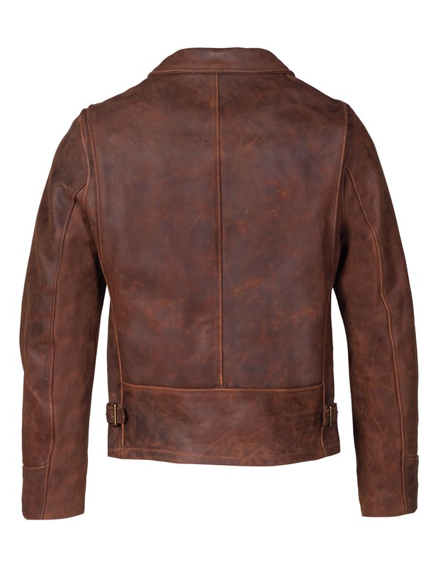 Schott Nyc Storm - Heavyweight Oiled Nubuck Leather Delivery Jacket - Dudes Boutique