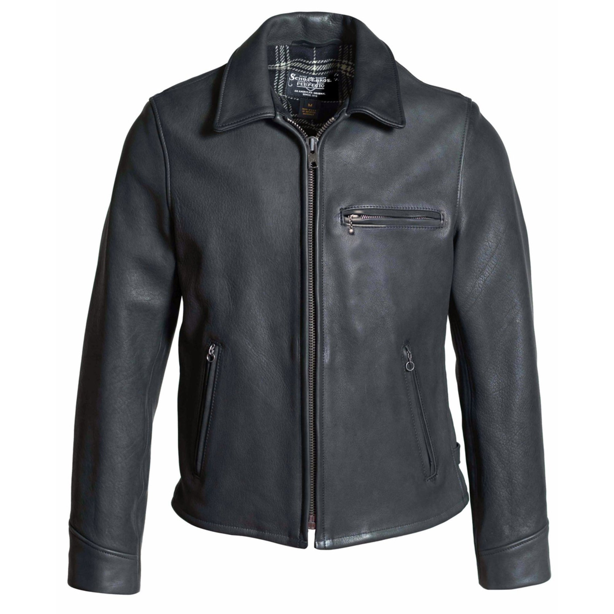 Schott P693 Men's Horween Deer-Touch Cowhide Rider Jacket - Dudes Boutique