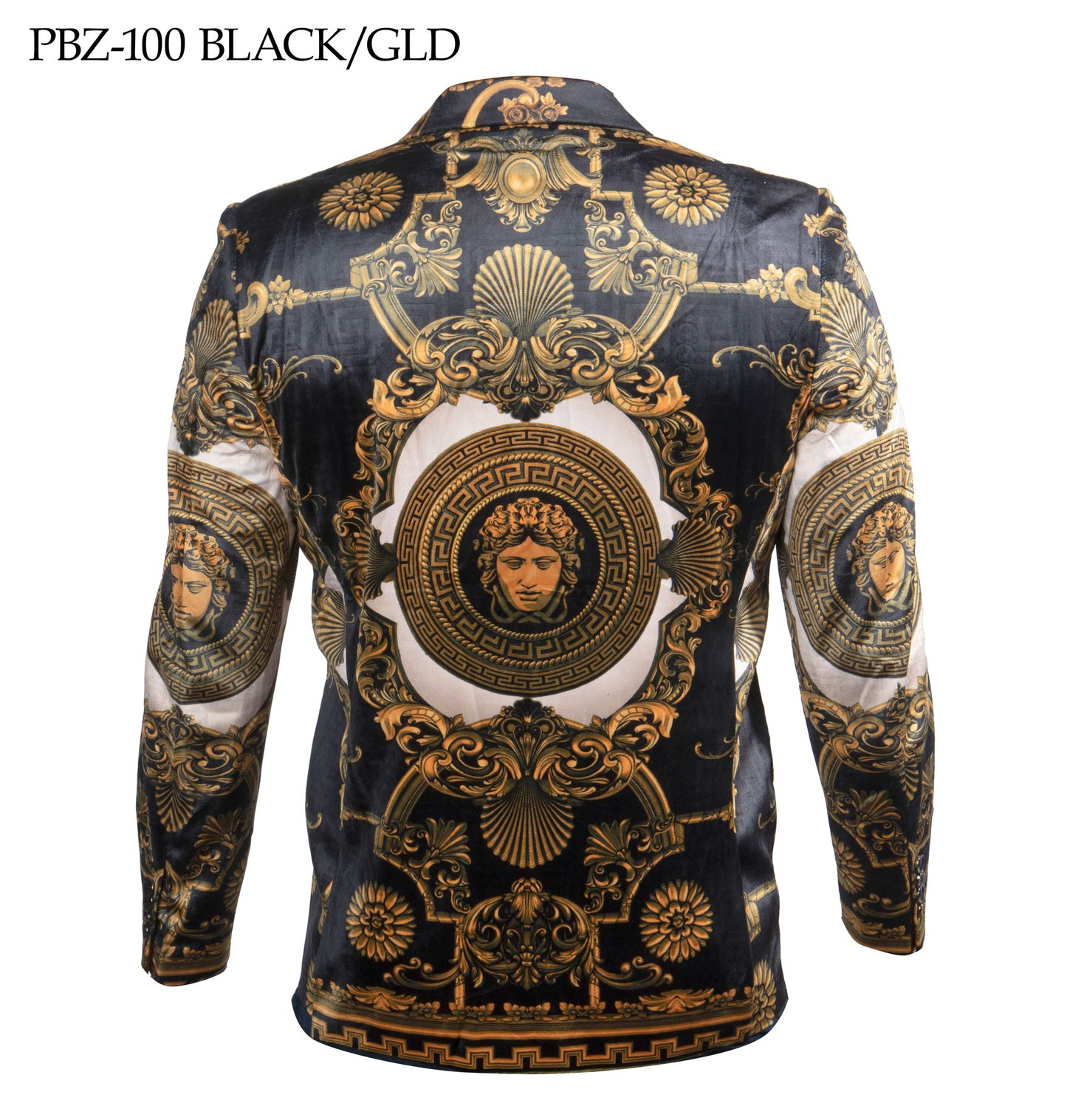 Prestige PBZ-100 Black/Gold Velour Blazer