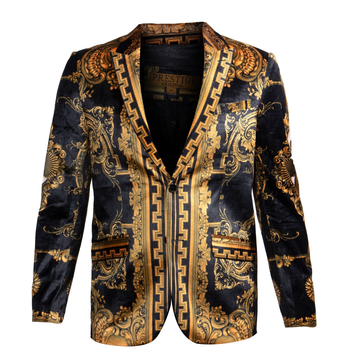 Prestige PBZ-100 Black/Gold Velour Blazer