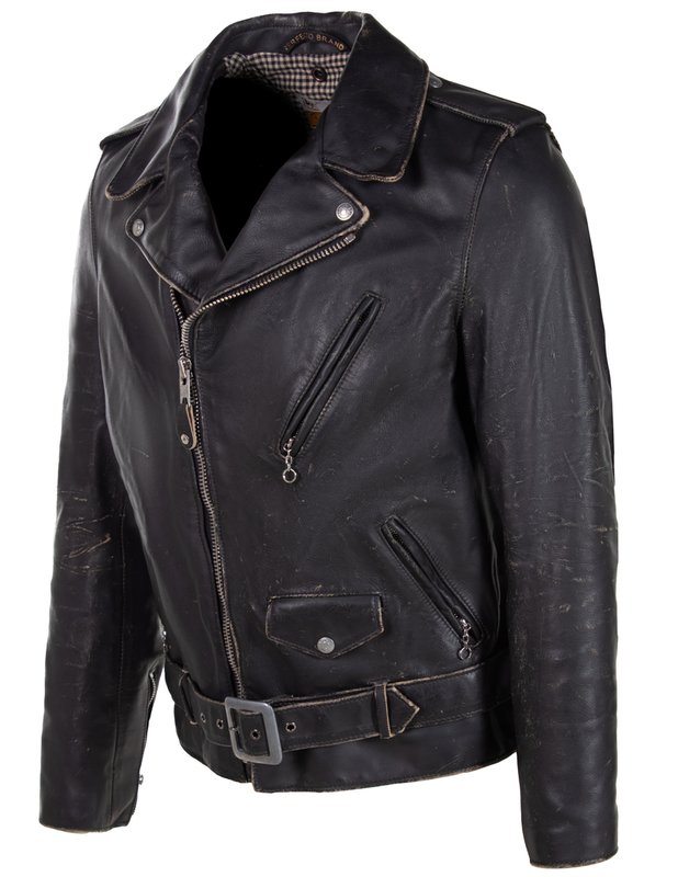 Schott PER70 Men's Vintaged Fitted Motorcycle Jacket – Dudes Boutique