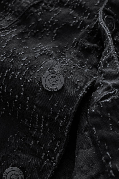 Sanctum Cross Denim Jkt – Century Penthouse BLACK/SILVER
