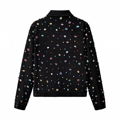 Prism Gem Denim Jkt – Century Penthouse BLACK