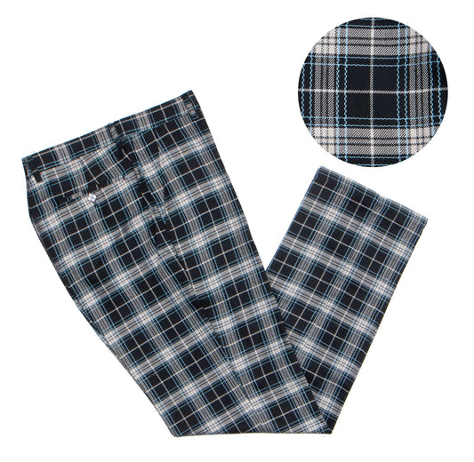 Prestige PLD-705 Black Plaid High End Pants