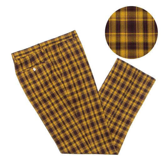 Prestige PLD-705 Gold Plaid High End Pants