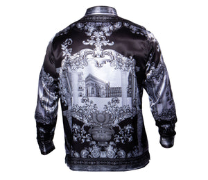 Prestige Black Ghost Royal Button Up Shirt - Dudes Boutique