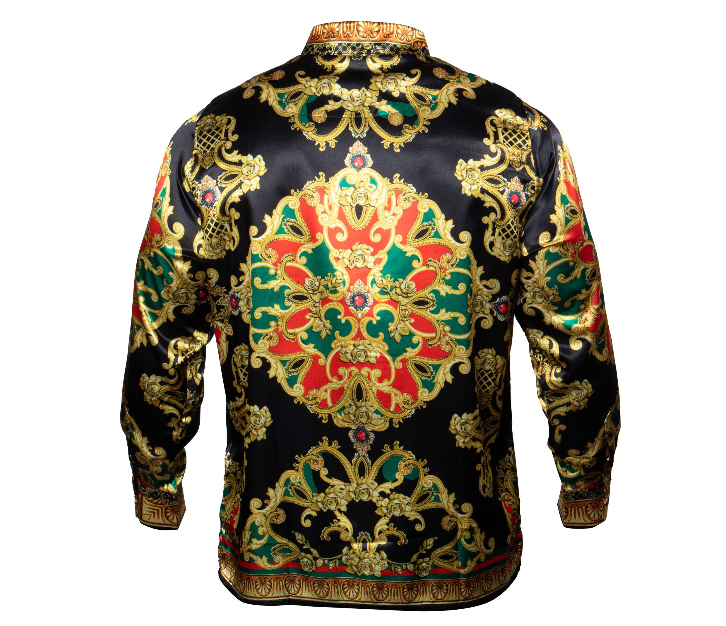 Prestige Imperial Golden Roses Button Up Shirt - Dudes Boutique