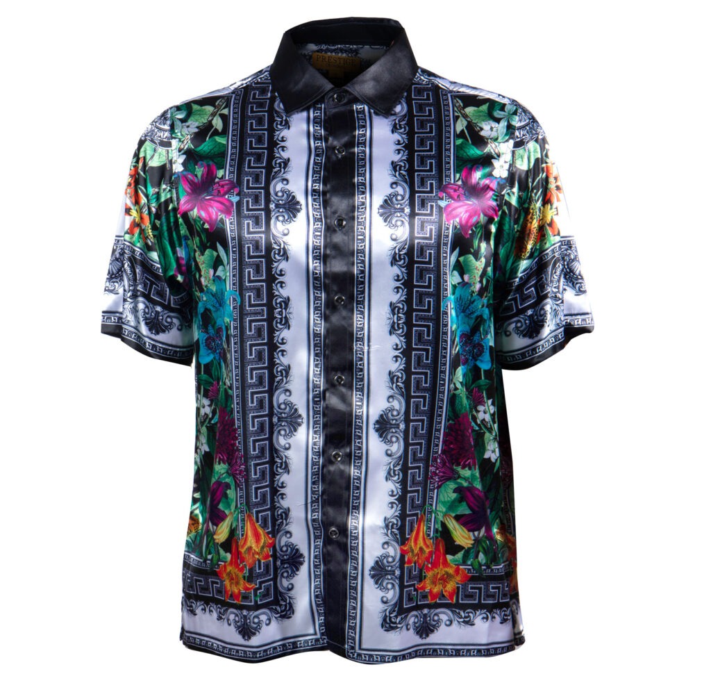 Prestige Black Garden Royal Medusa Button Up Shirt