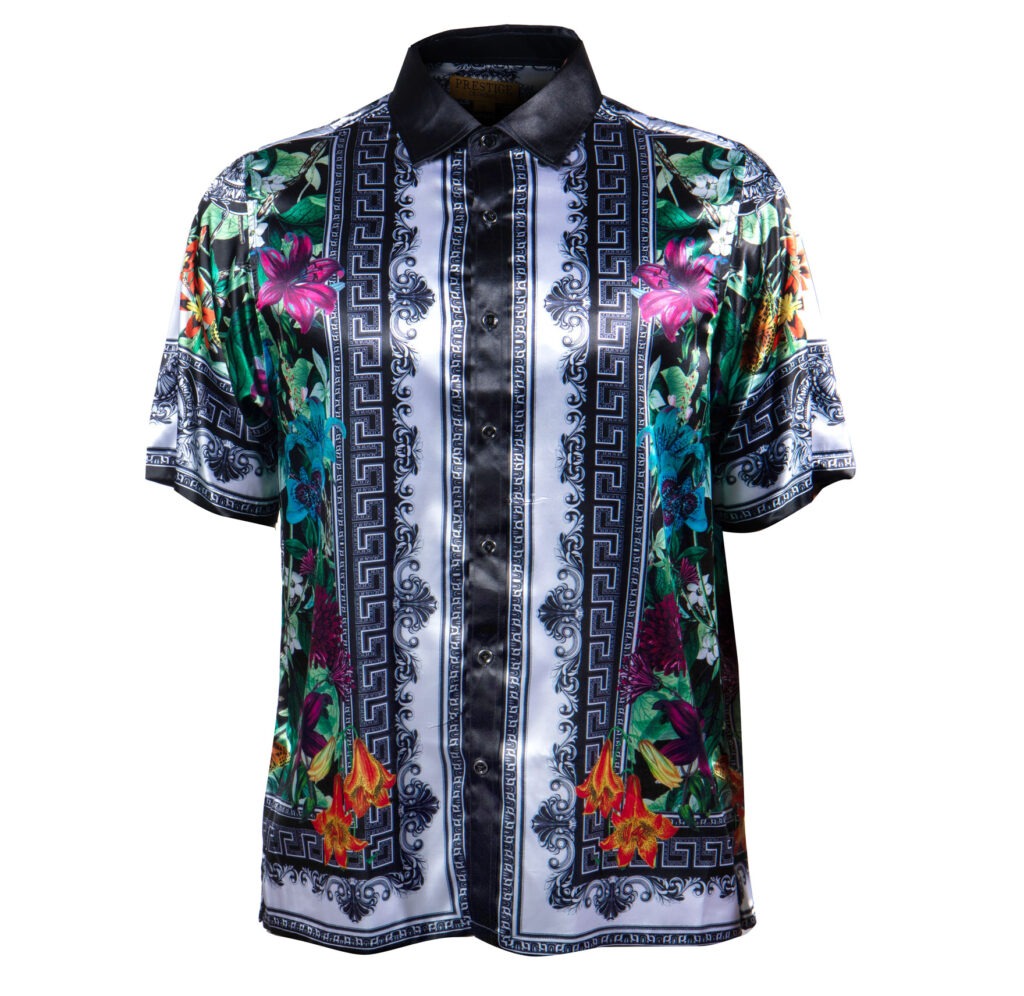 Prestige Black Garden Royal Medusa Button Up Shirt - Dudes Boutique