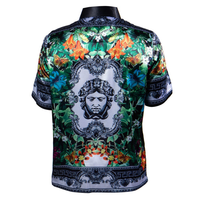Prestige Black Garden Royal Medusa Button Up Shirt - Dudes Boutique