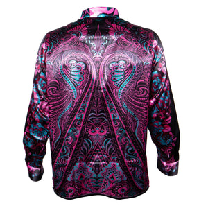 Prestige Pink Peacock Vision Button Up Shirt - Dudes Boutique