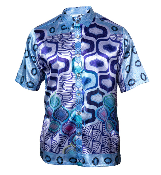 Prestige PR-620 Blue Dress Shirt