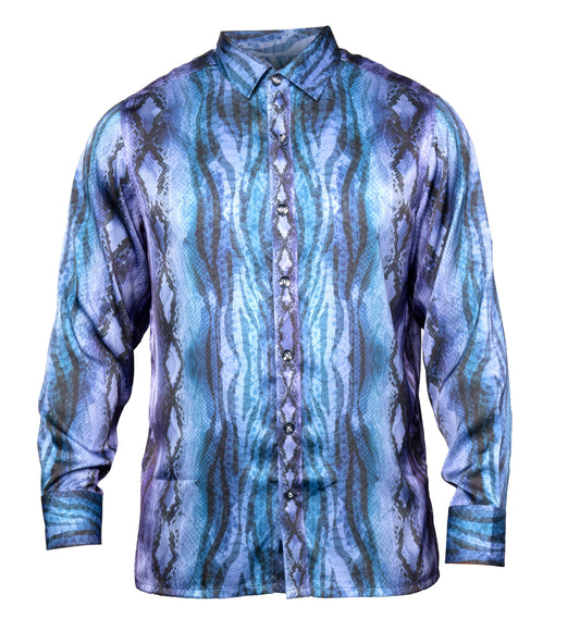 Prestige PR-6638 Navy Dress Shirt