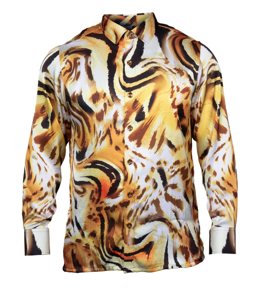 Prestige PR-6643 Khaki Dress Shirt