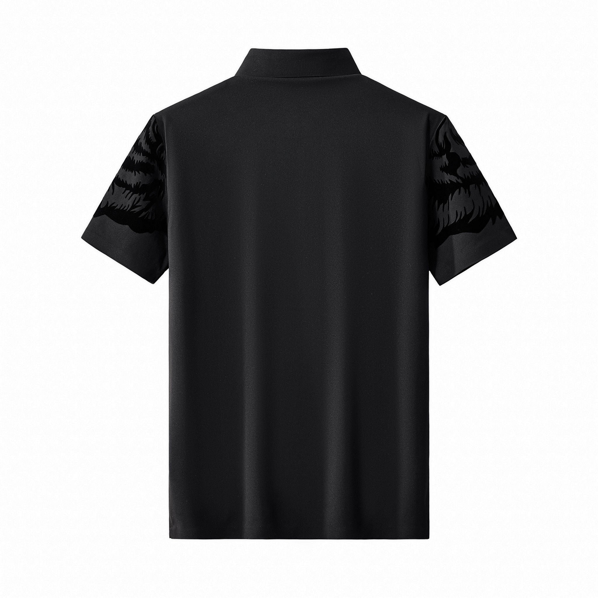 Tiger's Wrath Embellished Polo BLACK – Dudes Boutique
