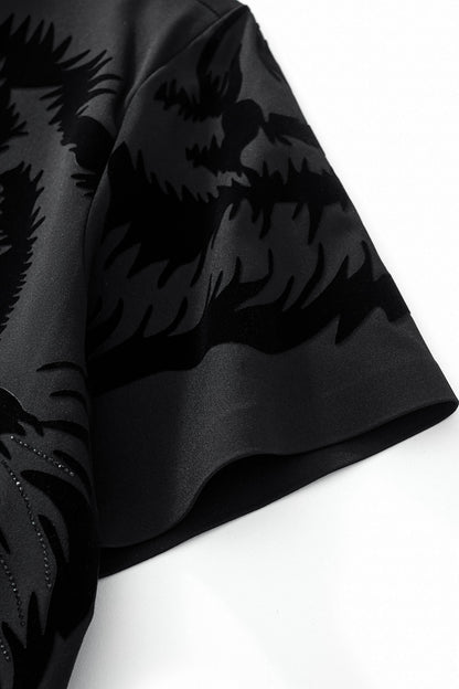 Tiger’s Wrath Embellished Polo BLACK