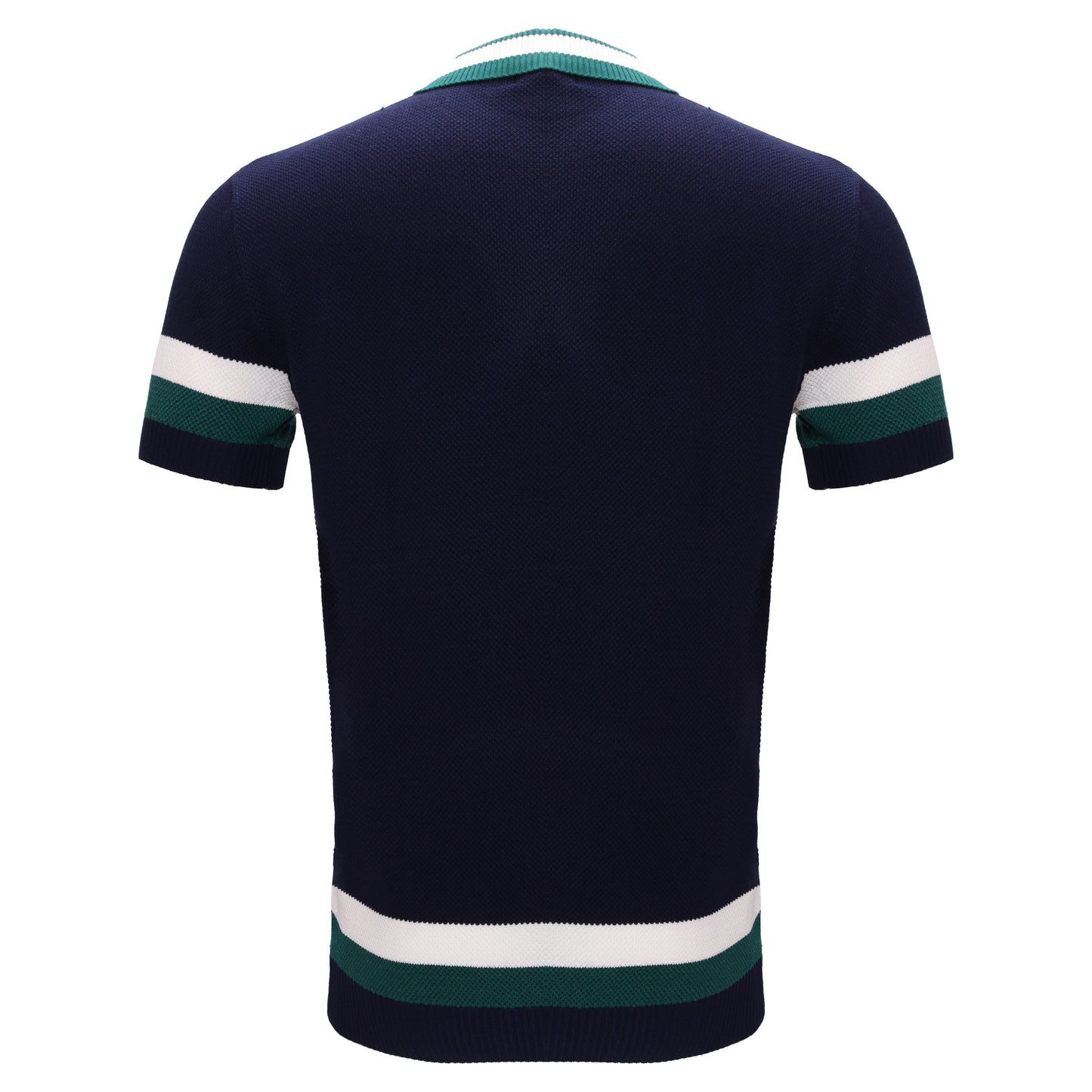 Heritage Stripe Knit Polo NAVY