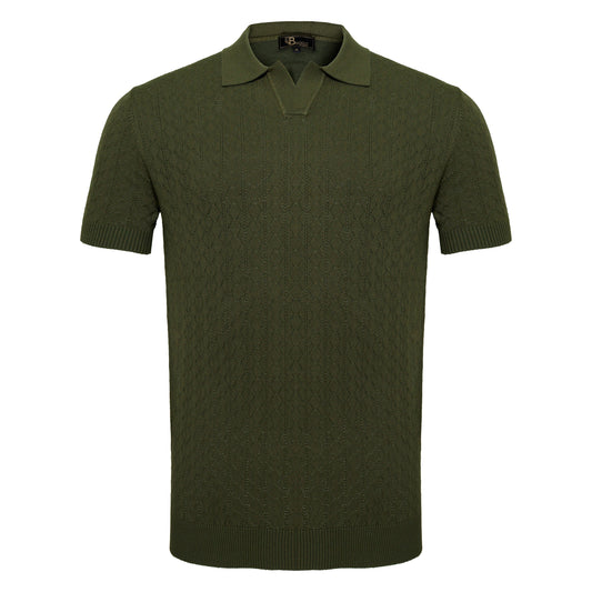 Elevare Knit Polo ARMY GREEN