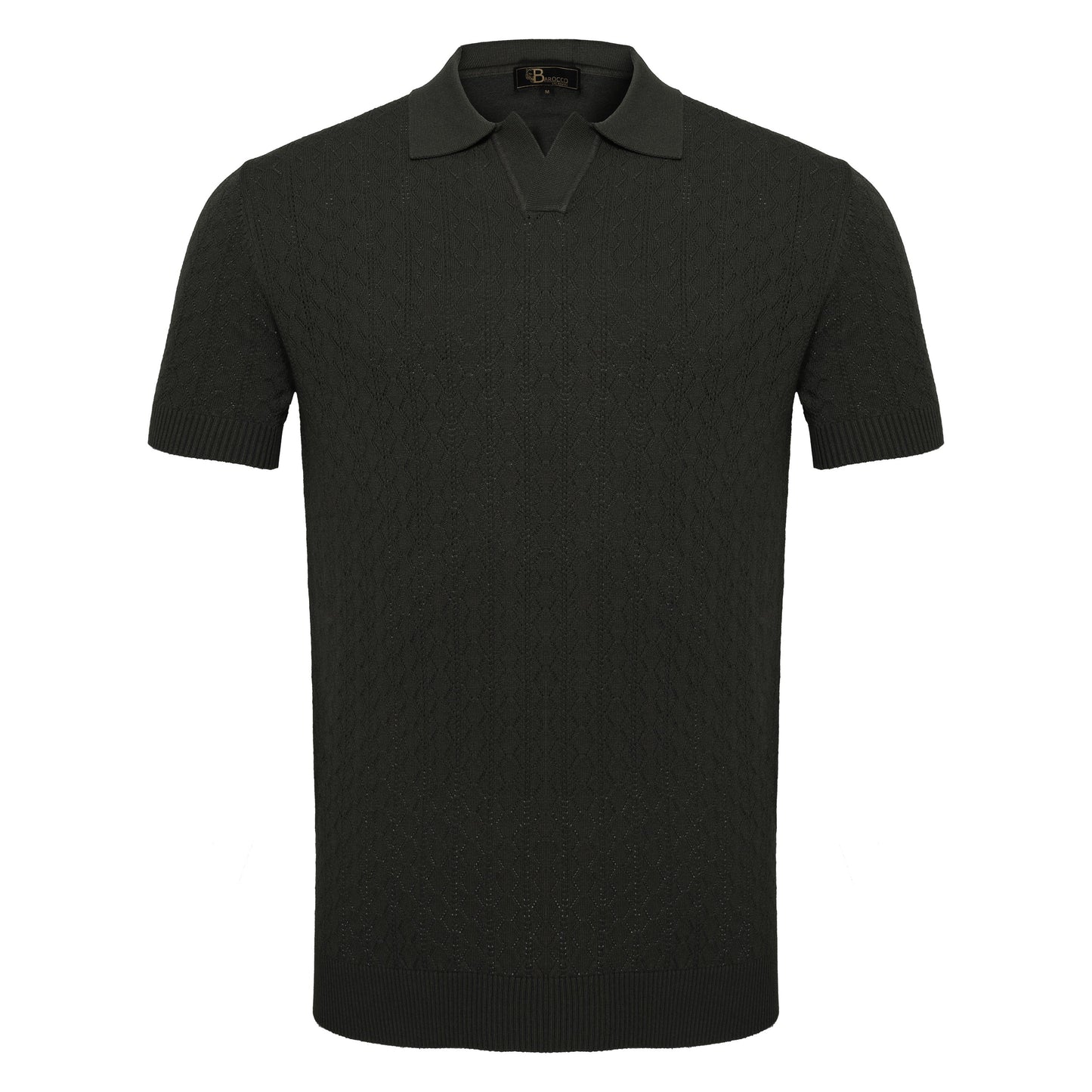Elevare Knit Polo BLACK