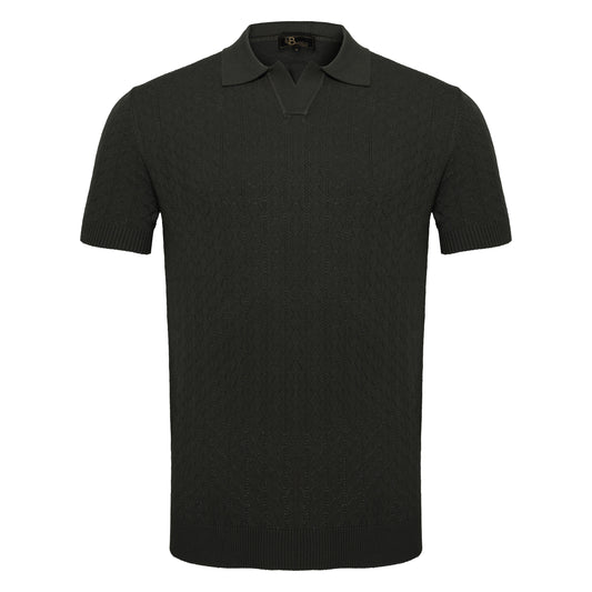 Elevare Knit Polo BLACK
