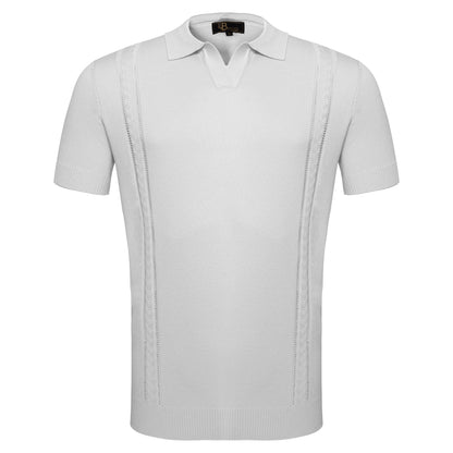 LuxeKnit Polo WHITE