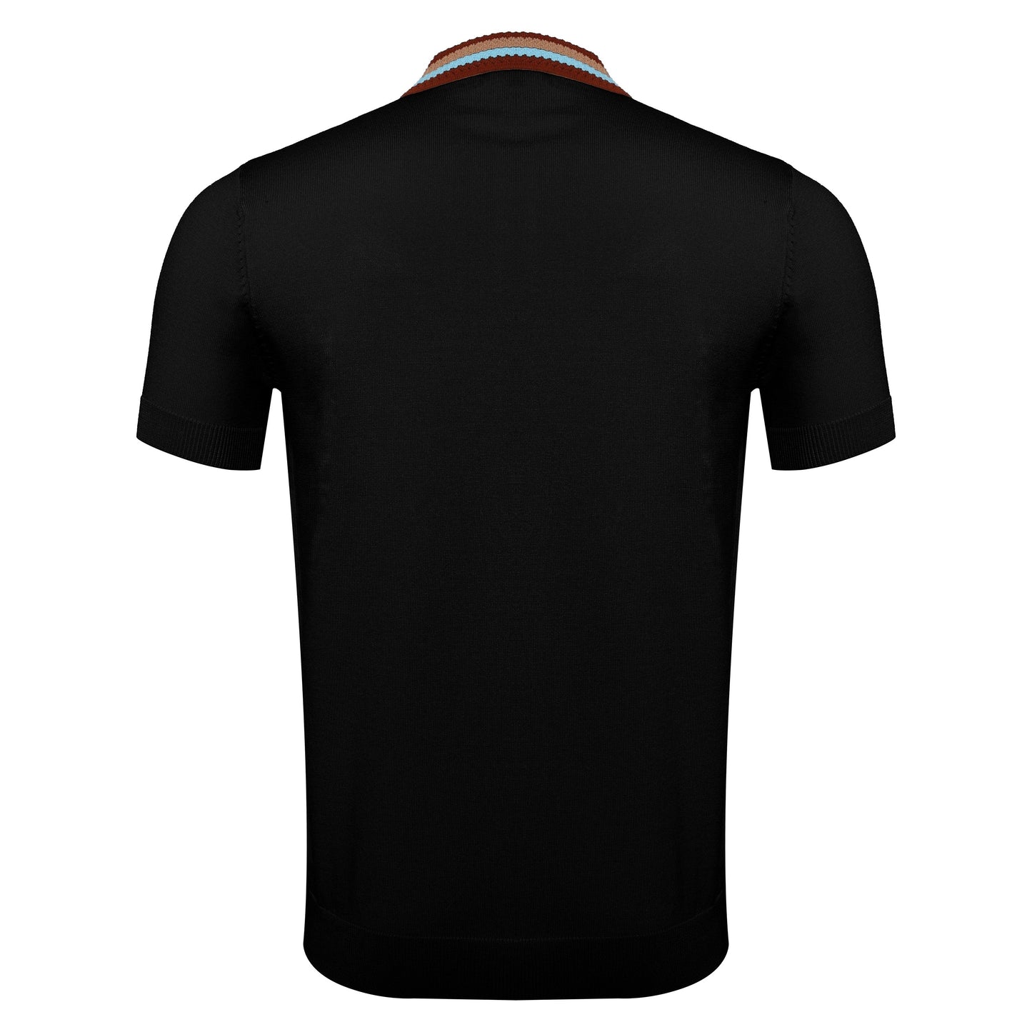 Regent Luxe Knit Polo BLACK