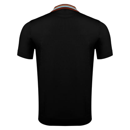 Regent Luxe Knit Polo BLACK
