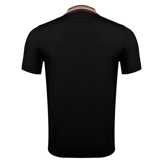 Regent Luxe Knit Polo BLACK