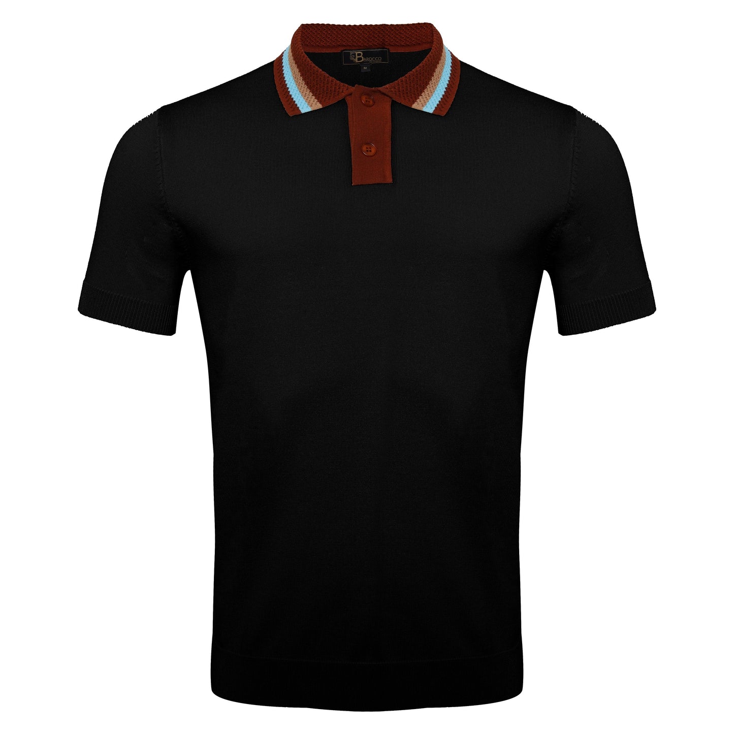 Regent Luxe Knit Polo BLACK