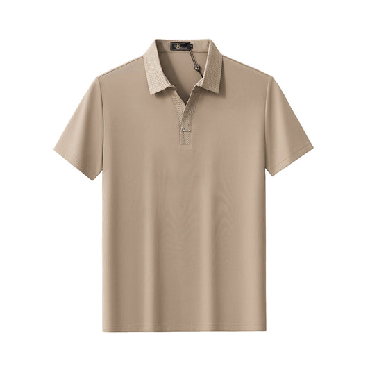 Stride Contrast Collar Polo KHAKI