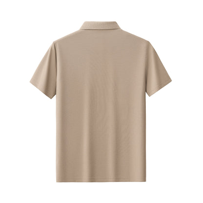Stride Contrast Collar Polo KHAKI