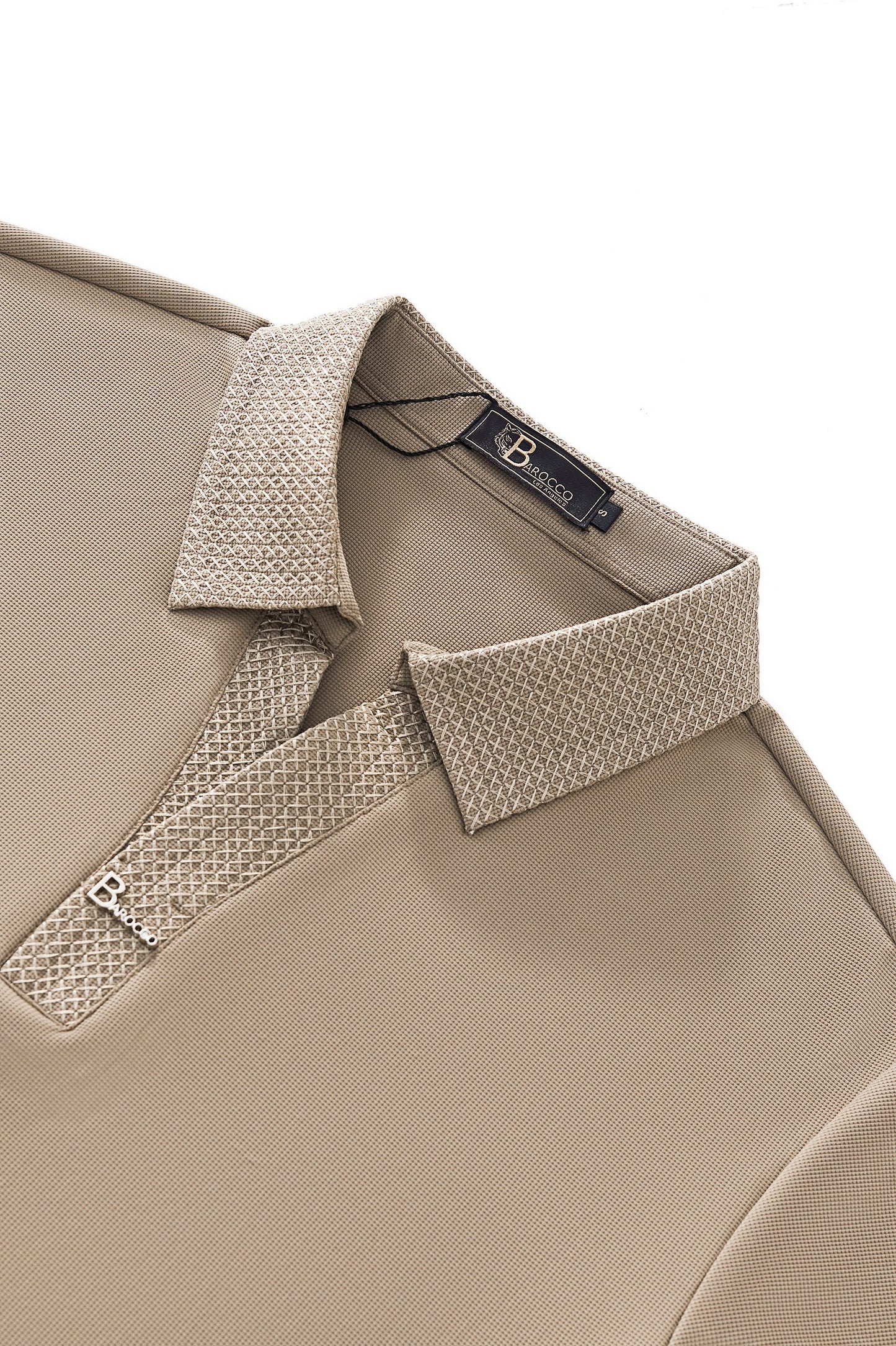 Stride Contrast Collar Polo KHAKI