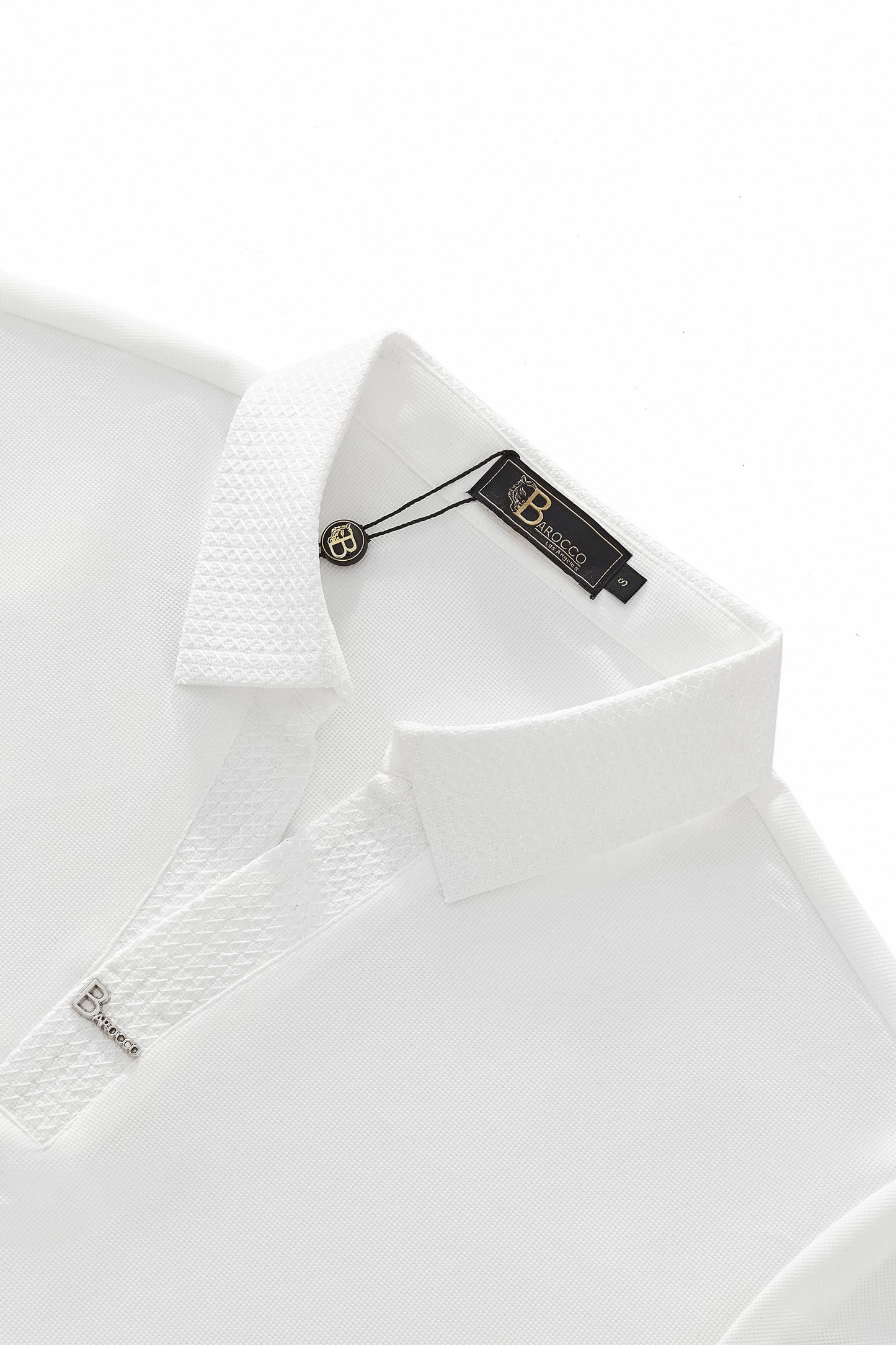 Stride Contrast Collar Polo WHITE