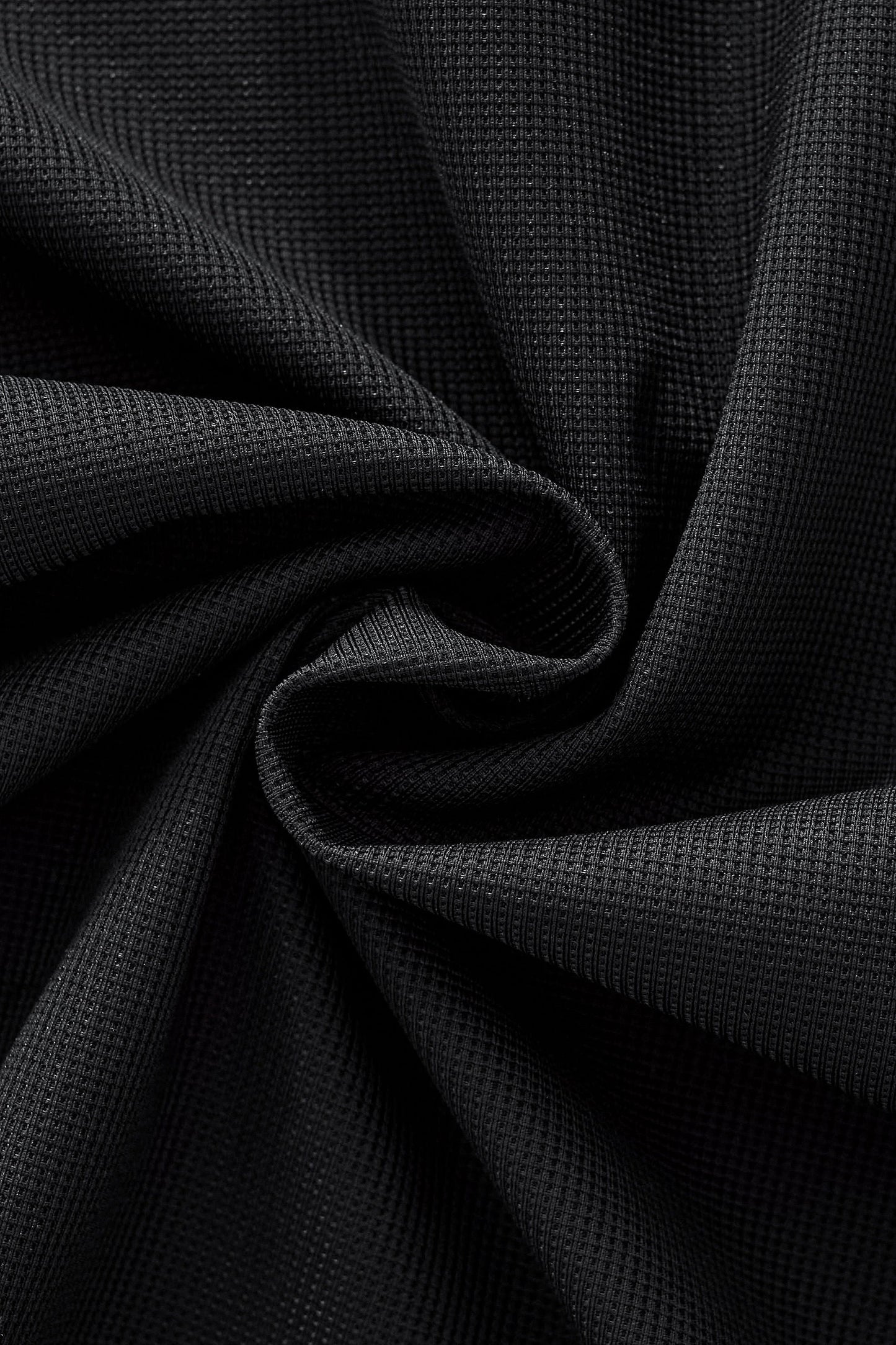 Ornate Trim Polo BLACK