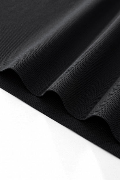 Ornate Trim Polo BLACK