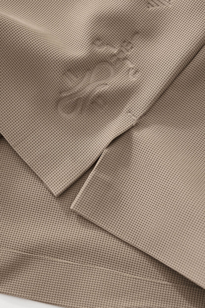 Ornate Trim Polo KHAKI
