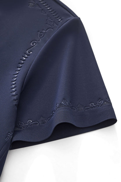 Ornate Trim Polo NAVY