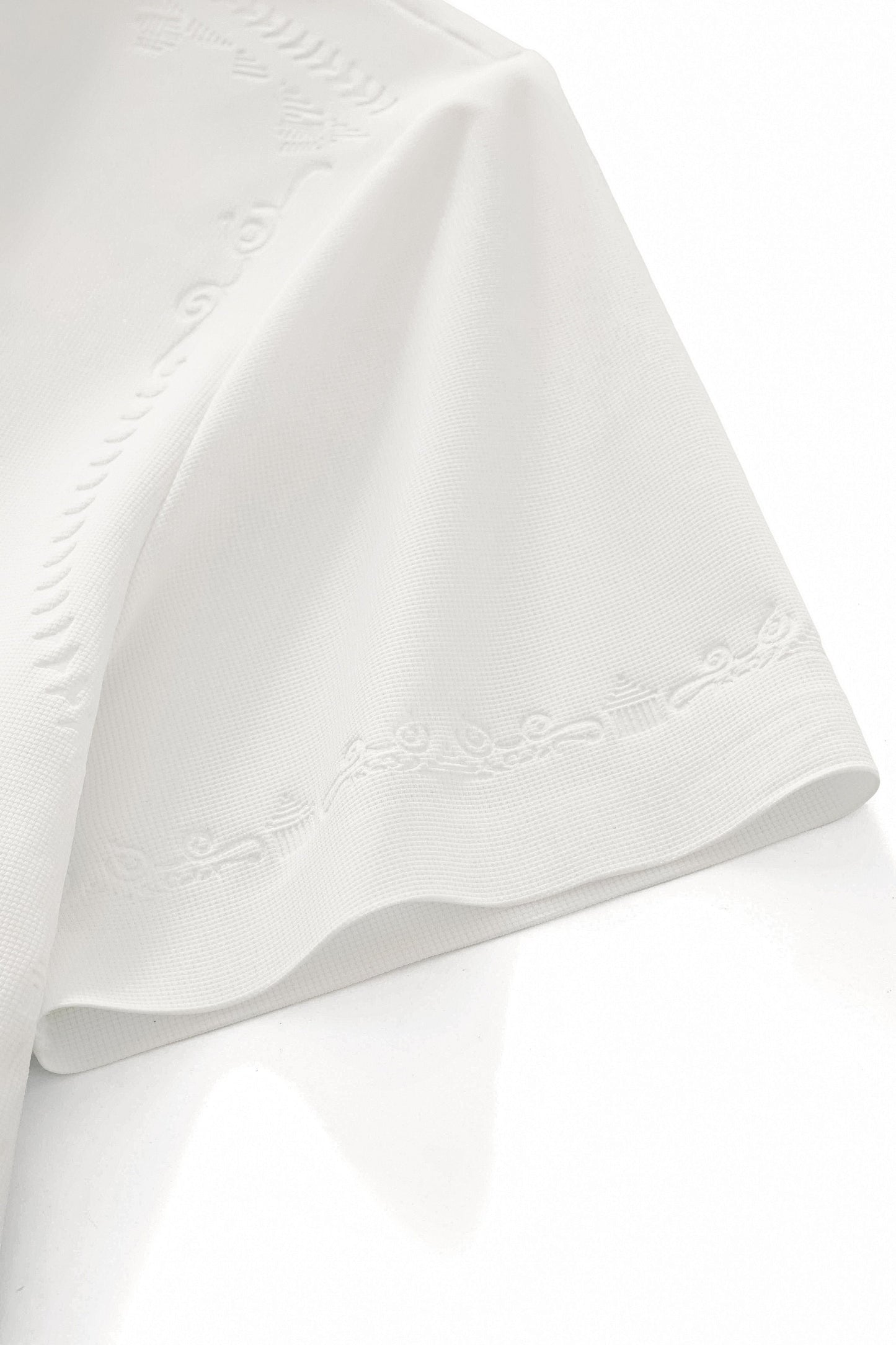 Ornate Trim Polo WHITE