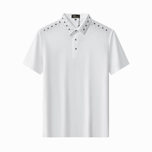 Lustre Trim Polo WHITE/SILVER