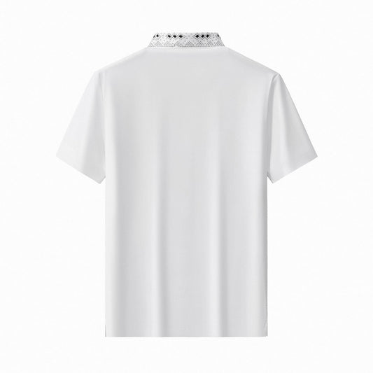 Lustre Matrix Polo WHITE/SILVER