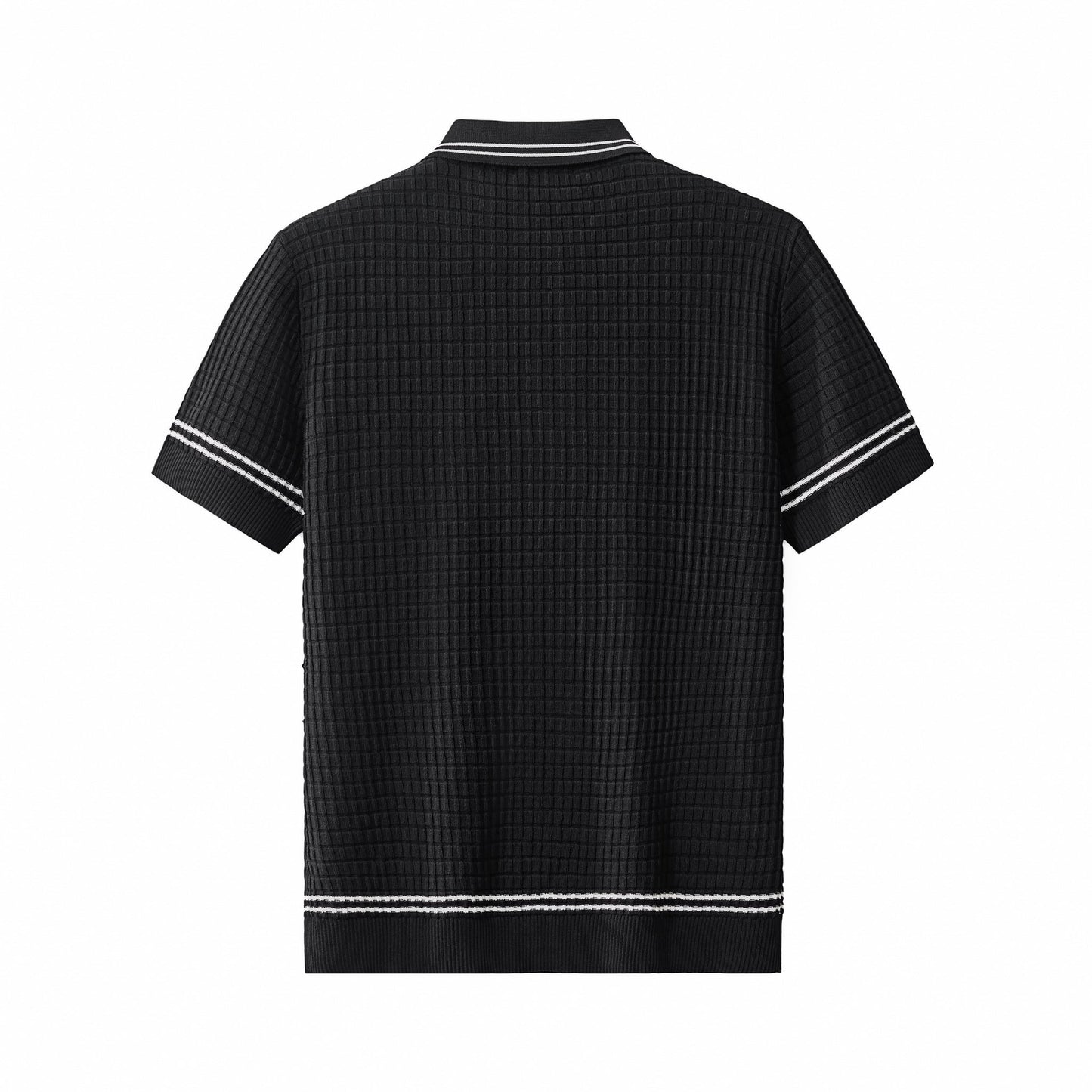 Refined Motion Knit Polo BLACK