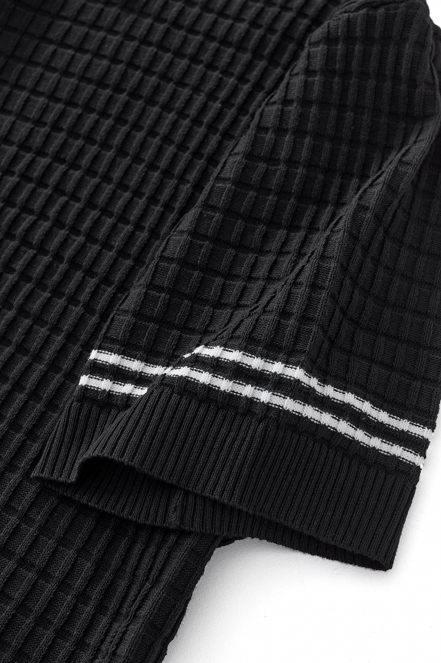 Refined Motion Knit Polo BLACK